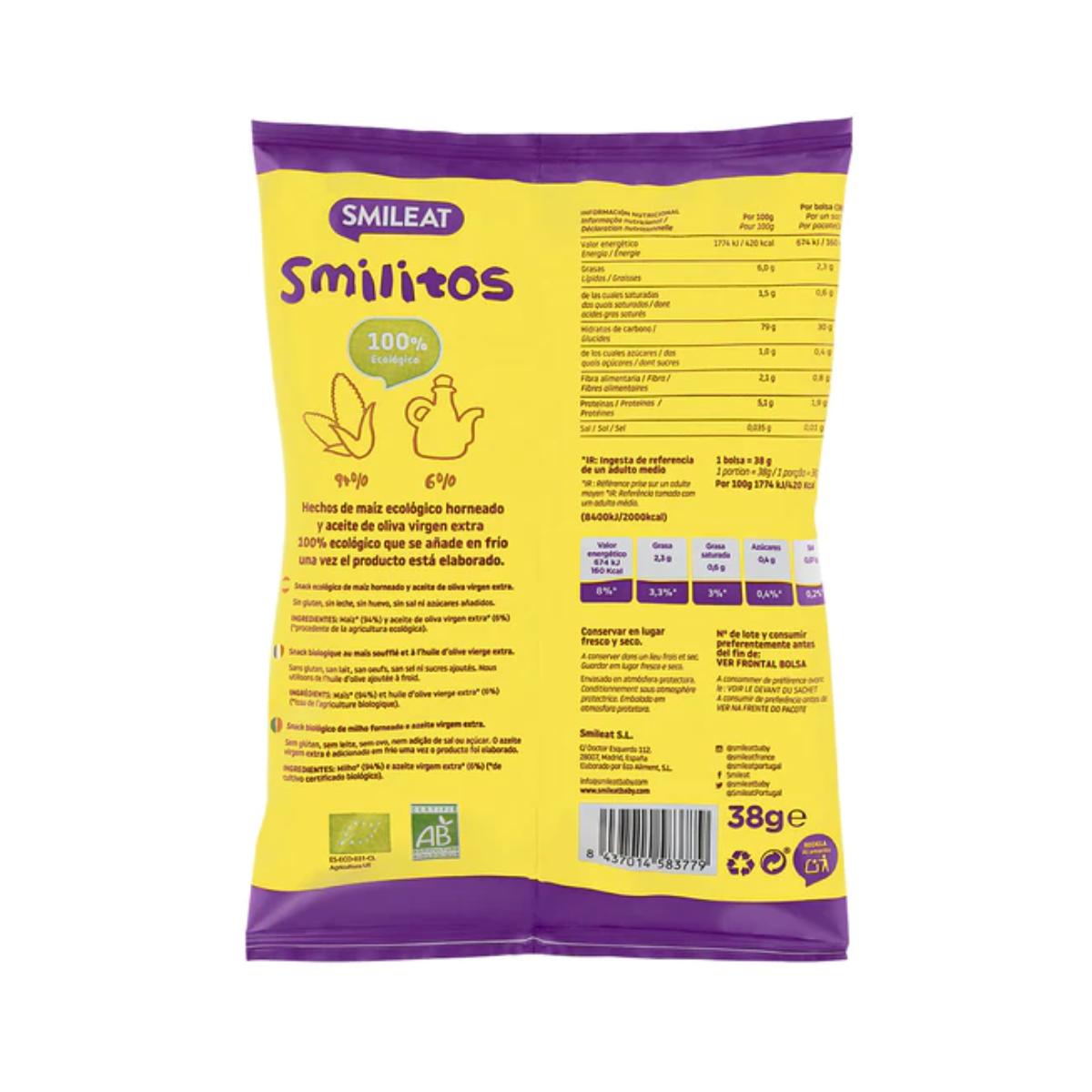 Pack 12x Mix Smilitos Gusanitos ECO Smileat 25gr