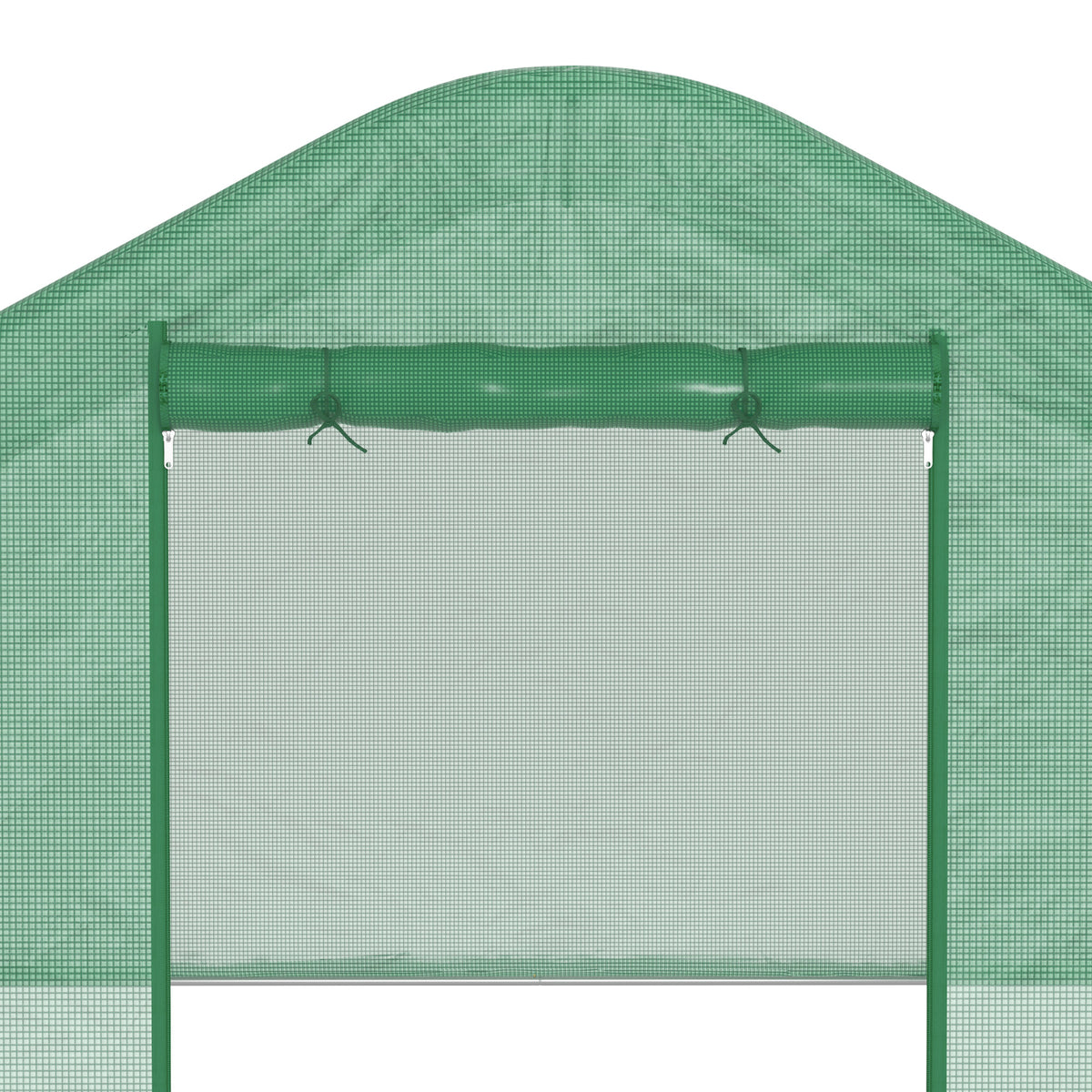 Invernadero De Túnel Outsunny Pe, Acero Galvanizado Verde 395x300x197 Cm_5