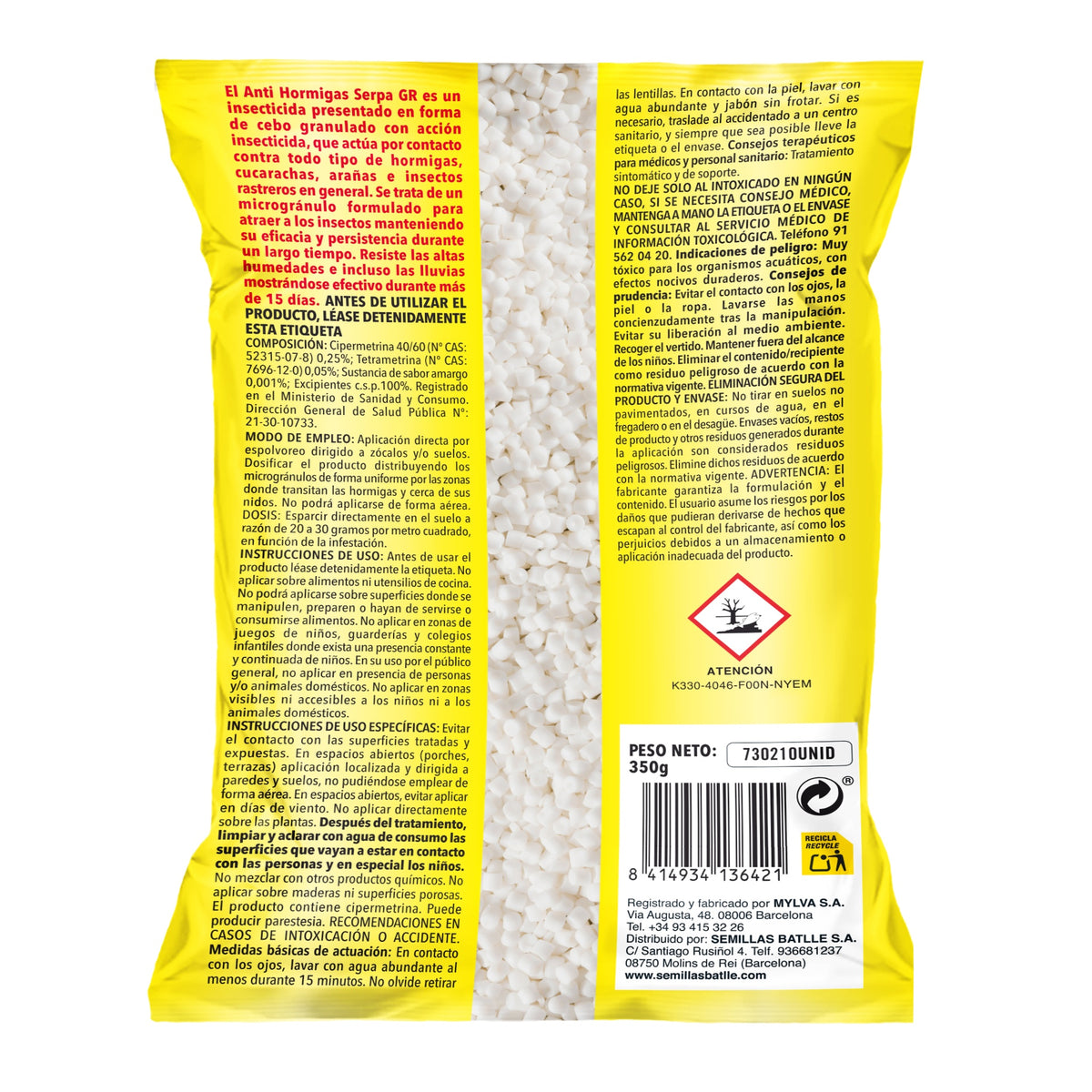 Anti Hormigas Bolsa Batlle 350 g