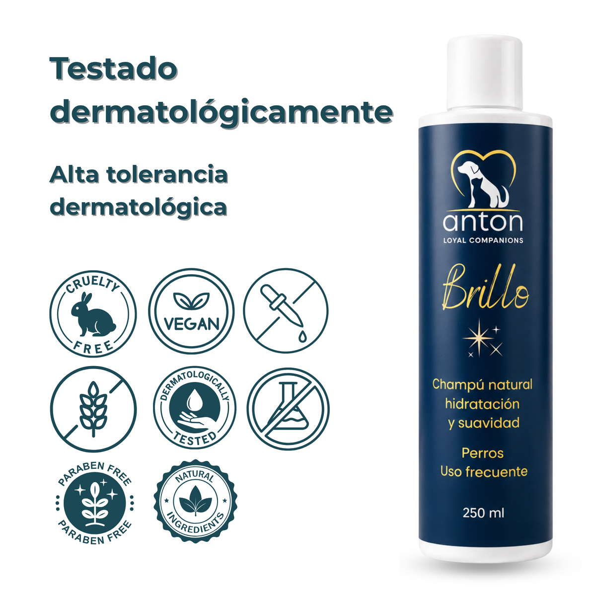 Champú natural para el cuidado del pelaje de perros – 250 ml_5