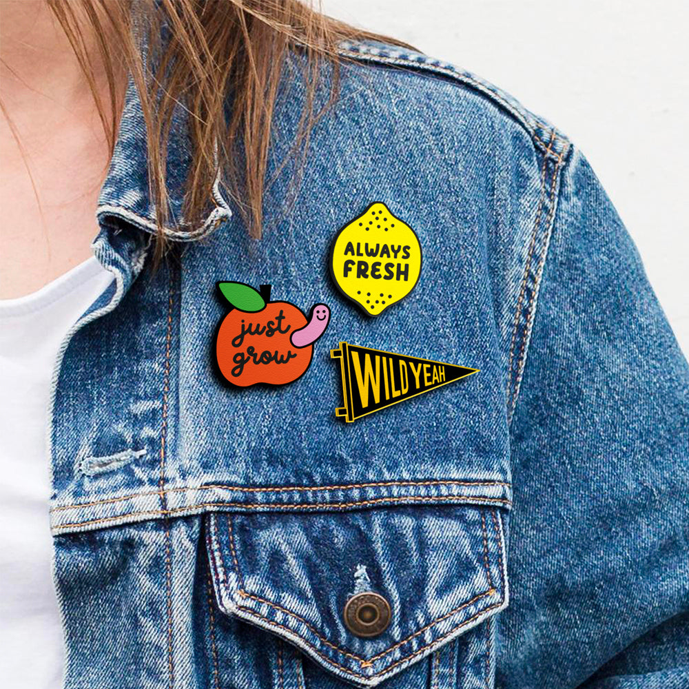 Pin Just Grow - Accesorio Moderno y Original para Chaquetas, Mochilas y Bolsos - Nature Vibes_2