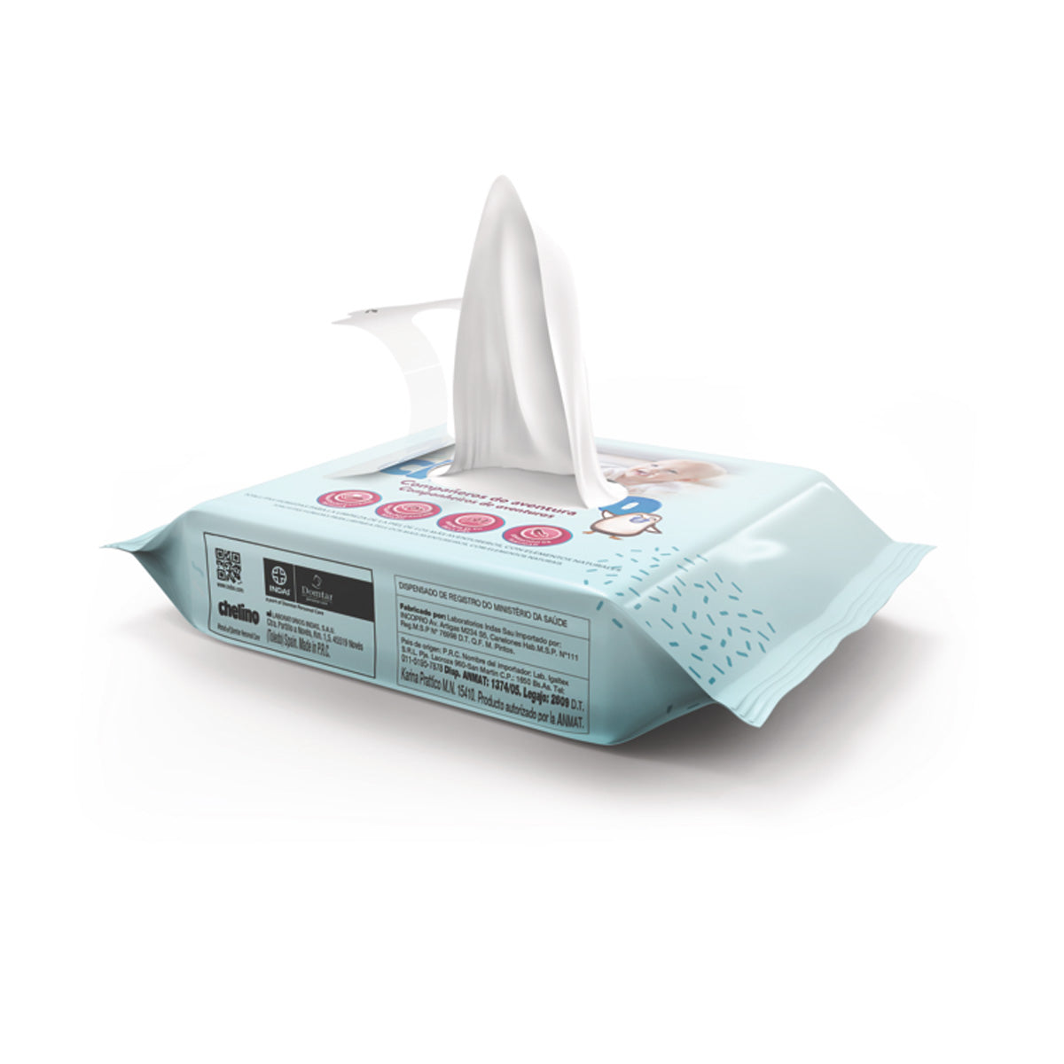 Toallitas infantiles dermo sensitive Chelino 20 unidades