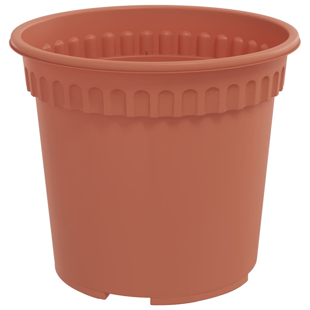 Macetas 6 Uds. Rojo Ladrillo Plástico_5