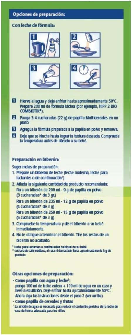 Pack x 3 Papilla multicereales bio +6 meses HiPP 400 g