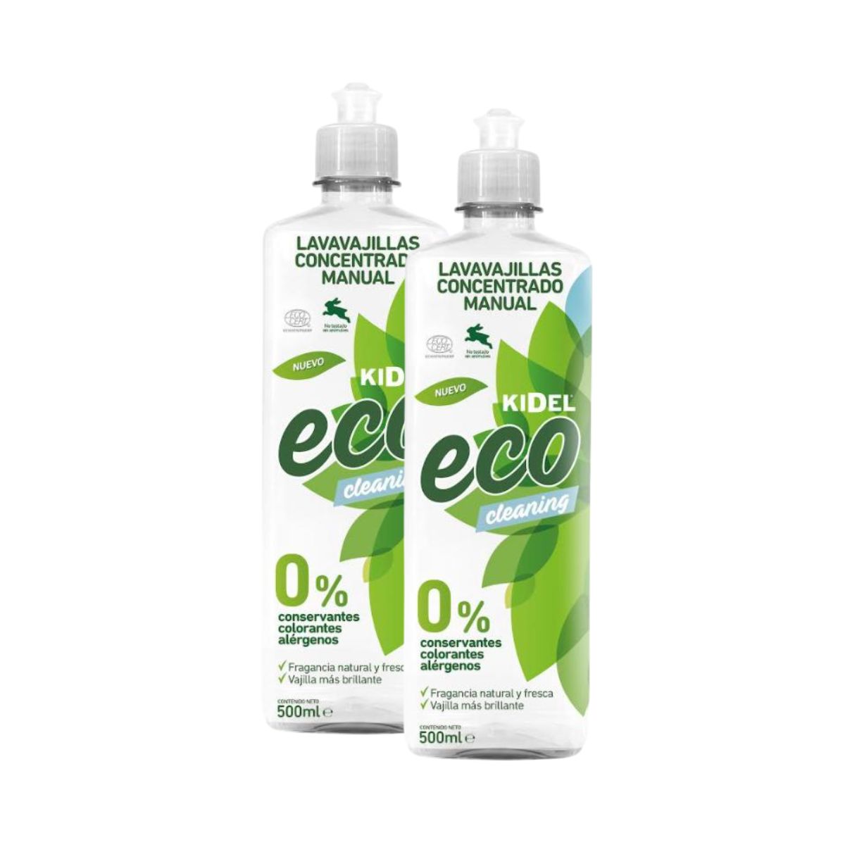 Pack 2x Kidel Lavavajillas Mano Eco Mimidu 500 ml