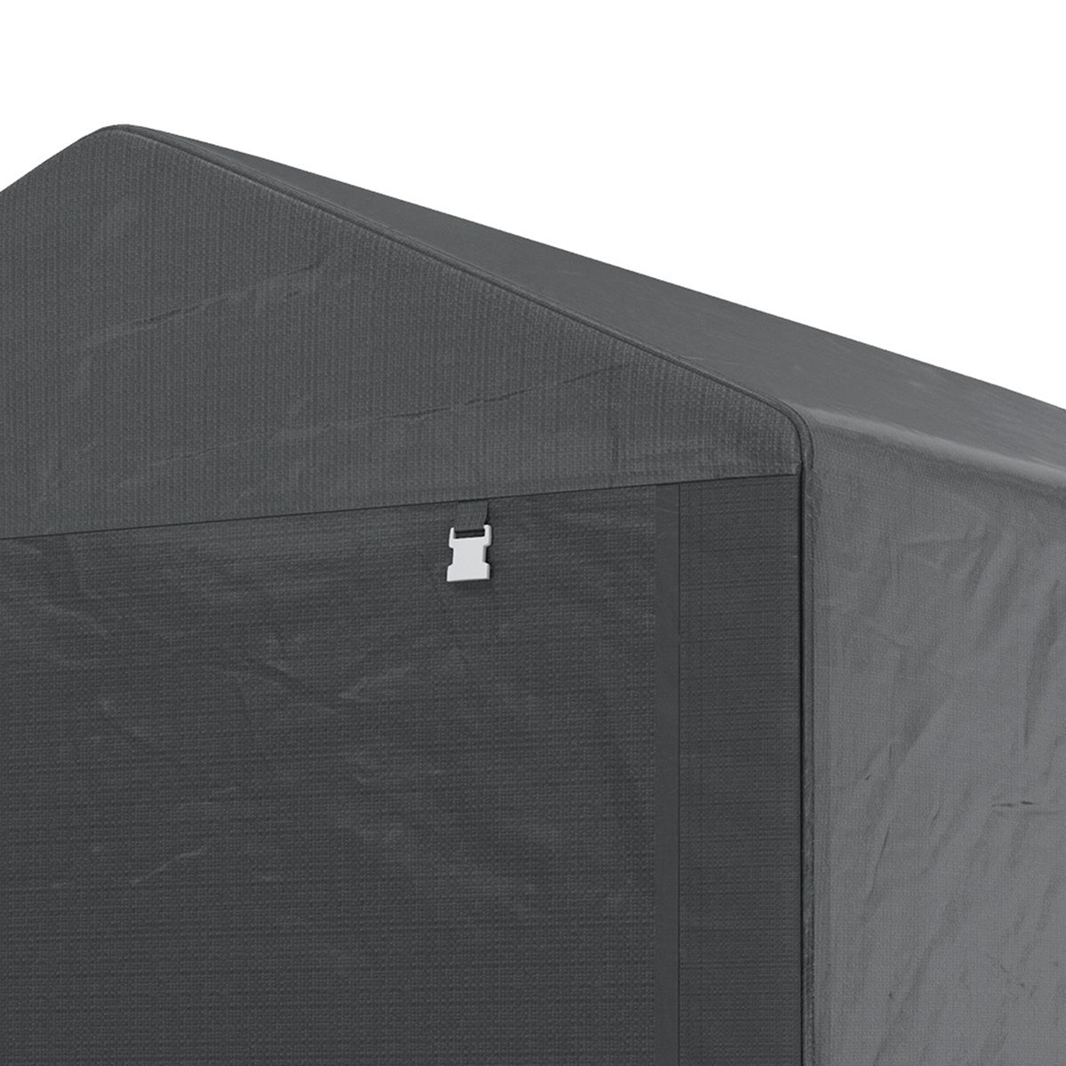 Carpa Para Herramientas Outsunny Metal Galvanizado, Pe Gris Oscuro 160x218x172 Cm_5