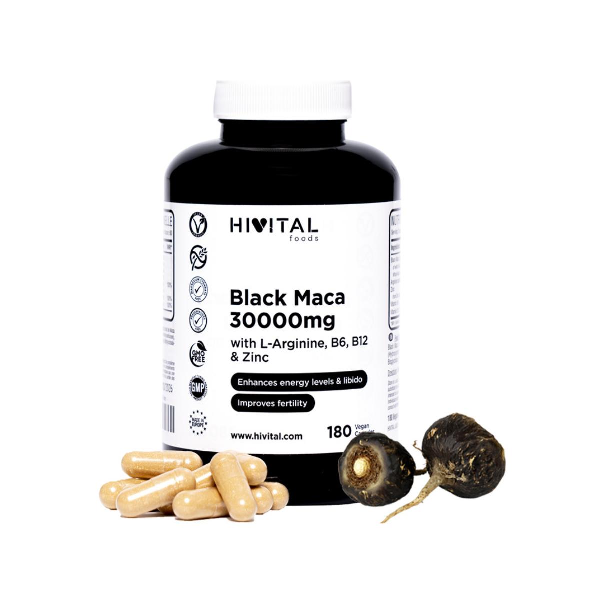 Maca negra Hivital 180 cápsulas