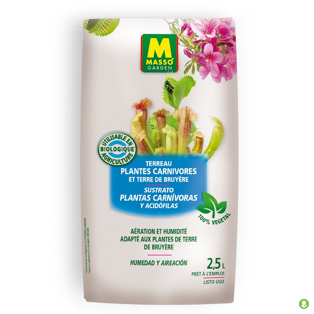 Massó Sustrato Carnivoras Y Acidófilas 2.5l_0