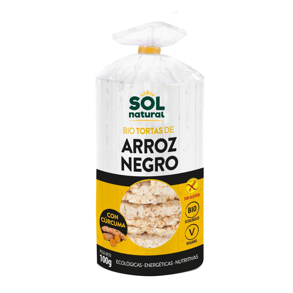 Tortas de Arroz negro y Cúrcuma Sol Natural 100 g