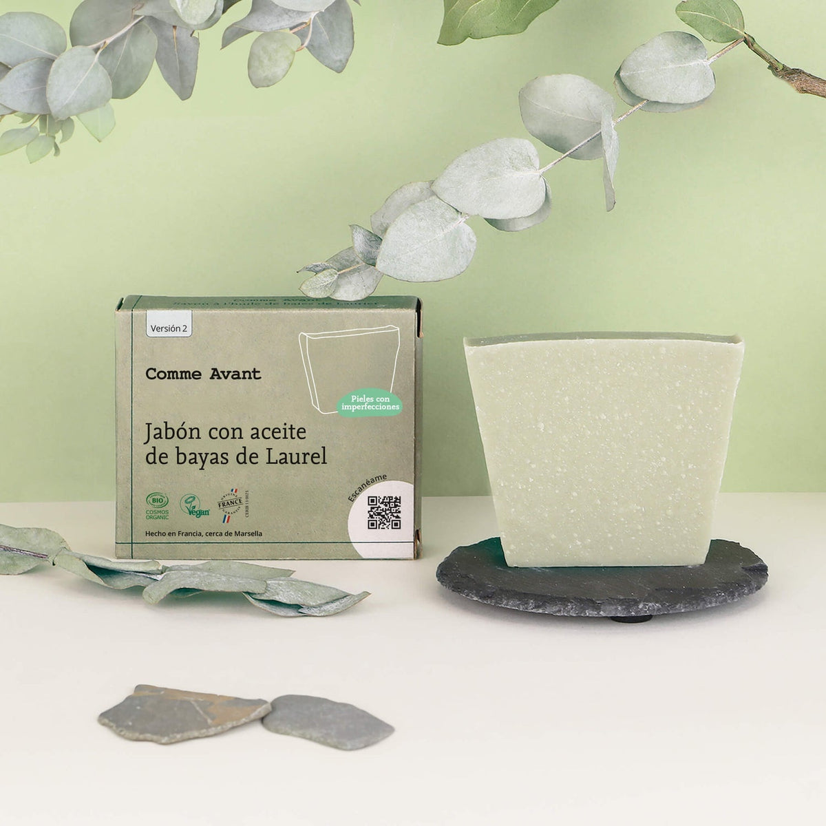 Jabón con aceite de bayas de laurel Comme Avant 100 g