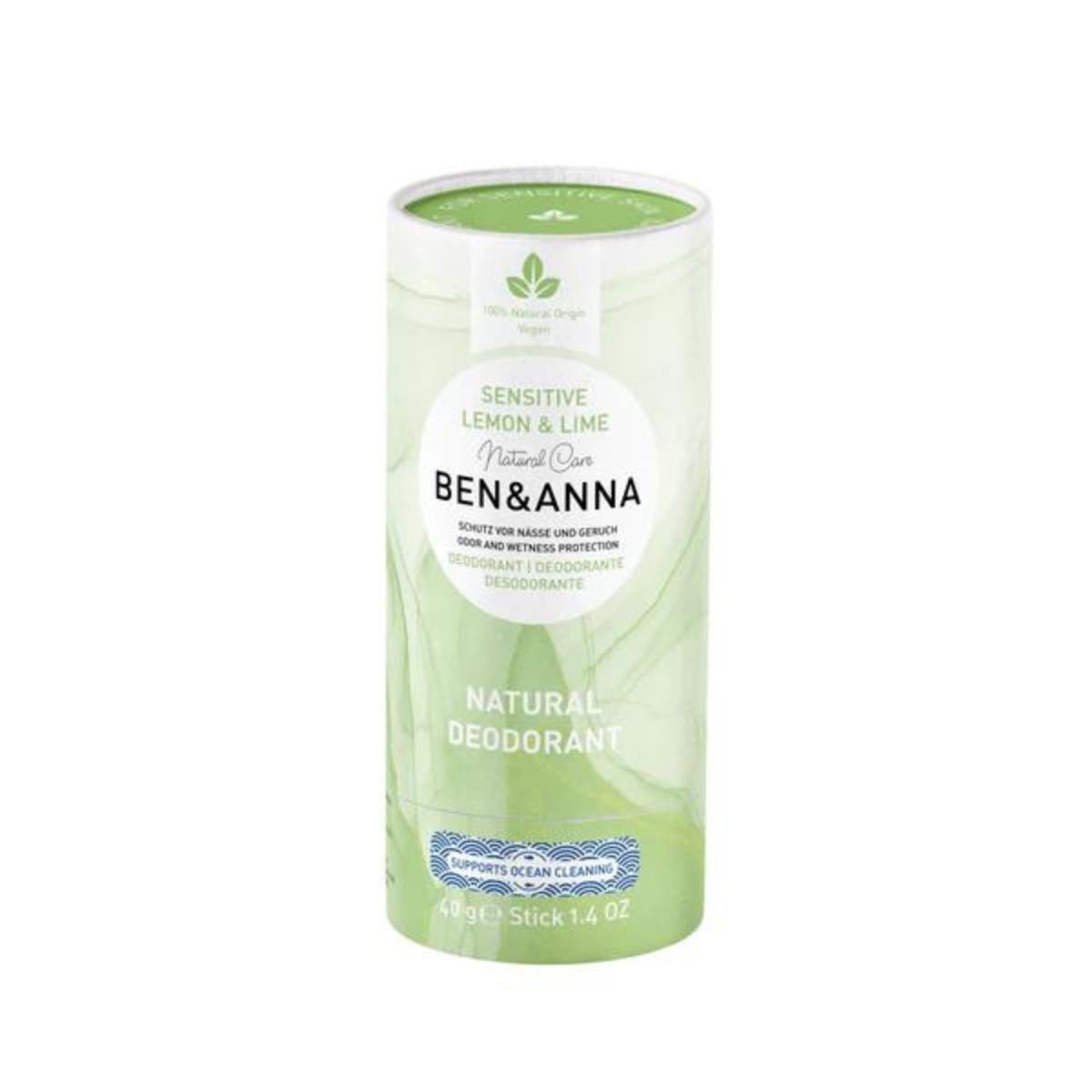 Desodorante Sensitive Lima y limón Ben&Anna 40 g