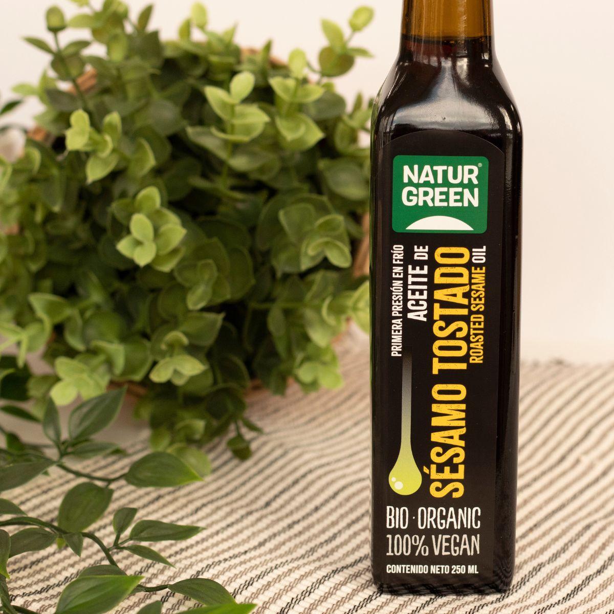 Aceite de Sésamo Tostado Bio NaturGreen 250 ml