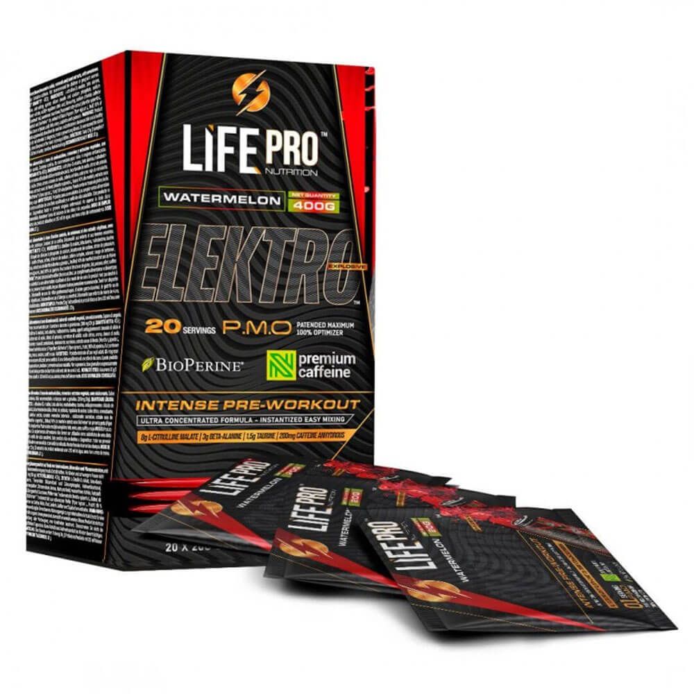 Elektro - 20x20g - Sandia - Pre Entreno - Lifepro_0