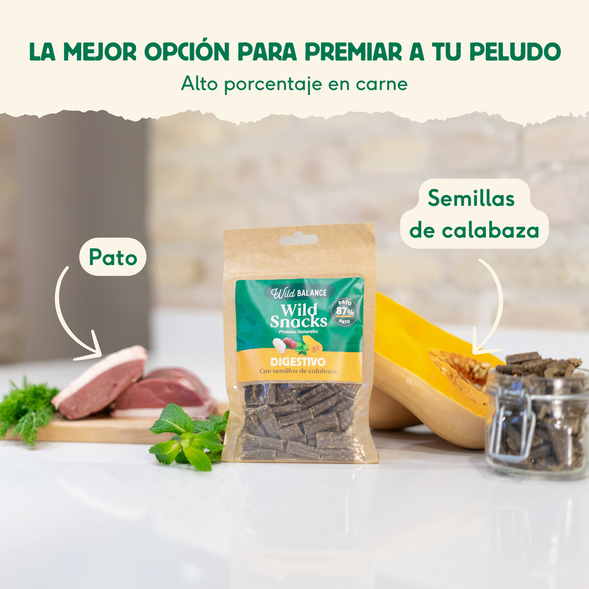Wild Snacks Digestivo Semillas de calabaza Wild Balance