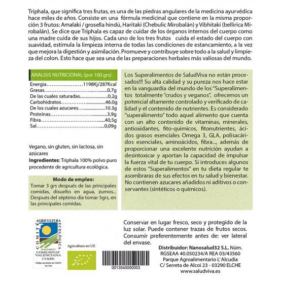 Triphala ECO Salud Viva 125 g