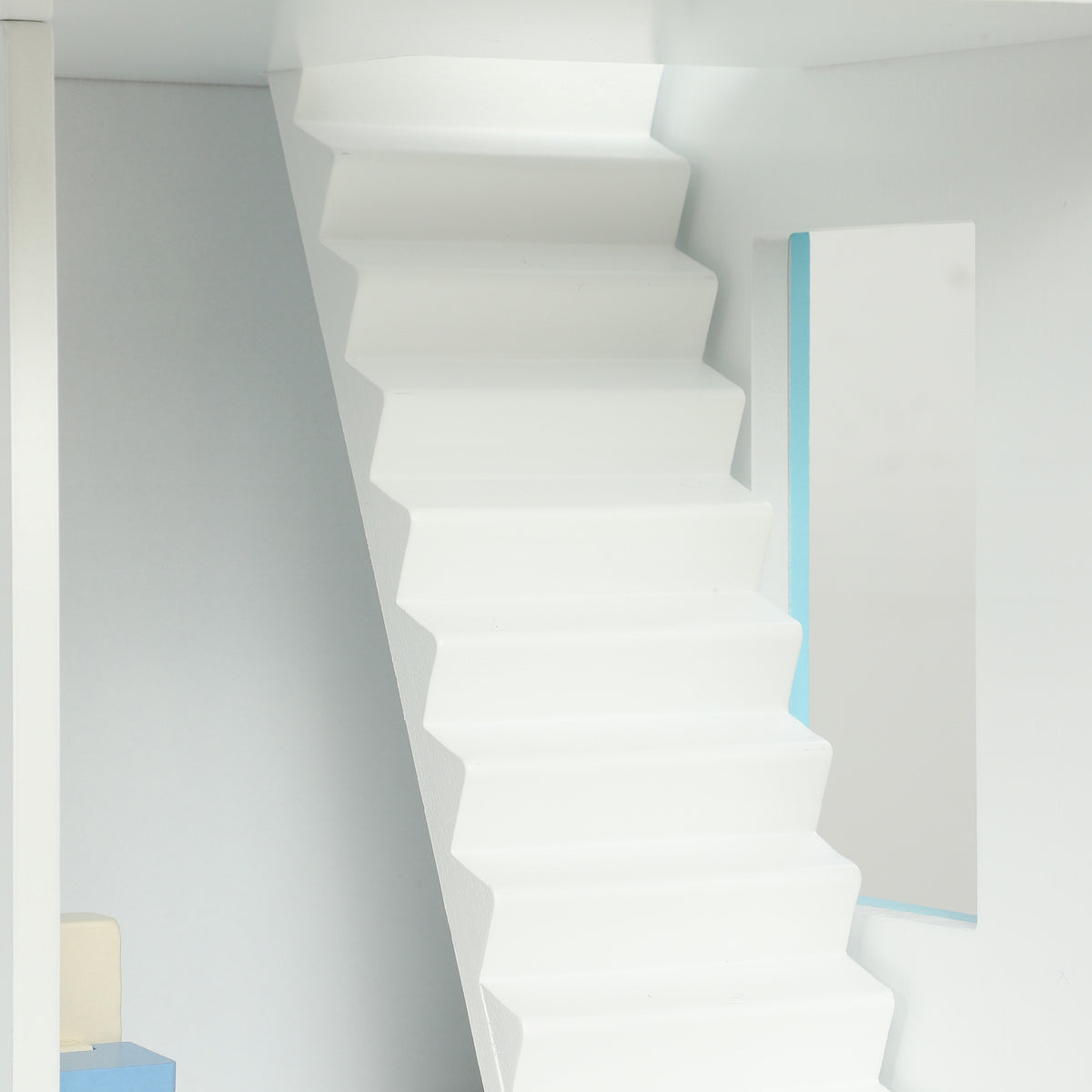 Casa De Muñecas Aiyaplay Mdf, Madera De Pino Azul 63.5x29.5x79.5 Cm_5