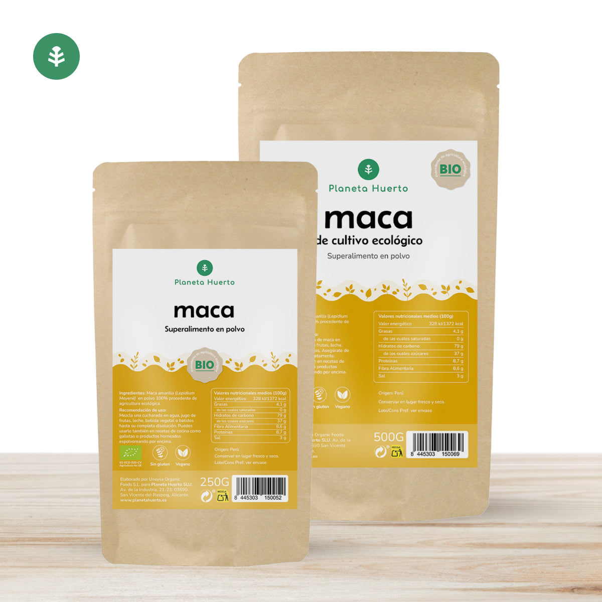 Maca en polvo ECO Planeta Huerto 250 g