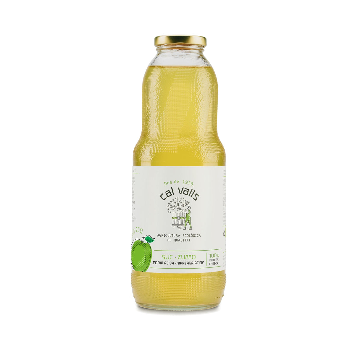 Zumo de Manzana Ácida ECO Cal valls 1 L