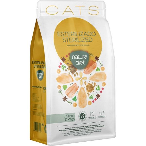 Natura Diet Cats Sterilized Chicken & Vegs Pienso para gatos esterilizados 3 kg