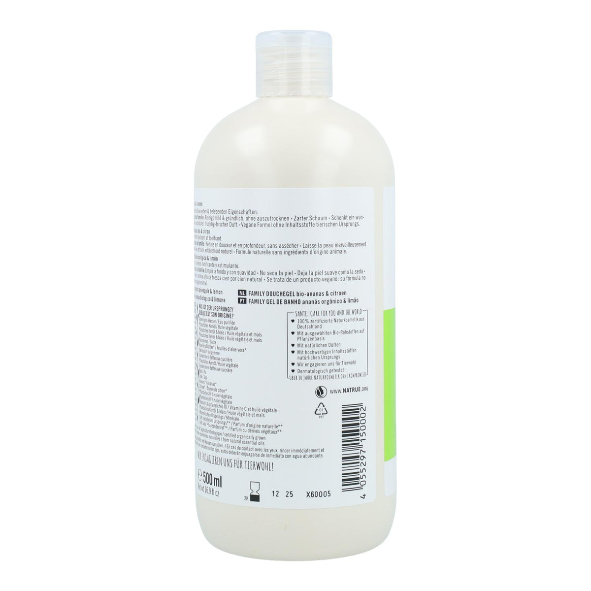 Gel Ducha BIO Limón y Piña Sante 500 ml
