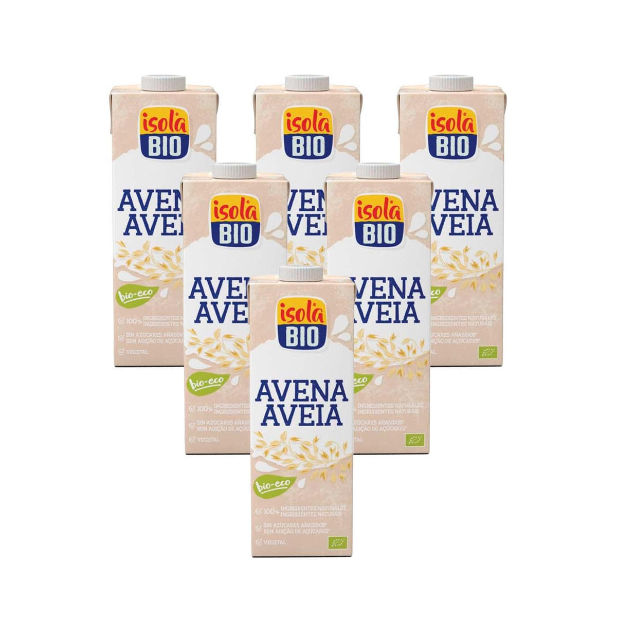 Pack 6 x Bebida de Avena BIO Isola Bio 1 L