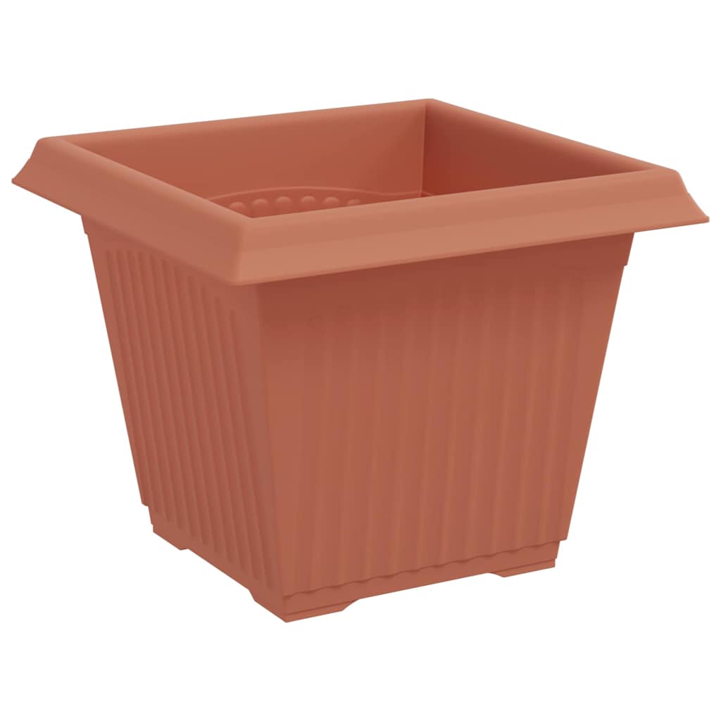 Macetas 24 Uds. Rojo Ladrillo Plástico_5