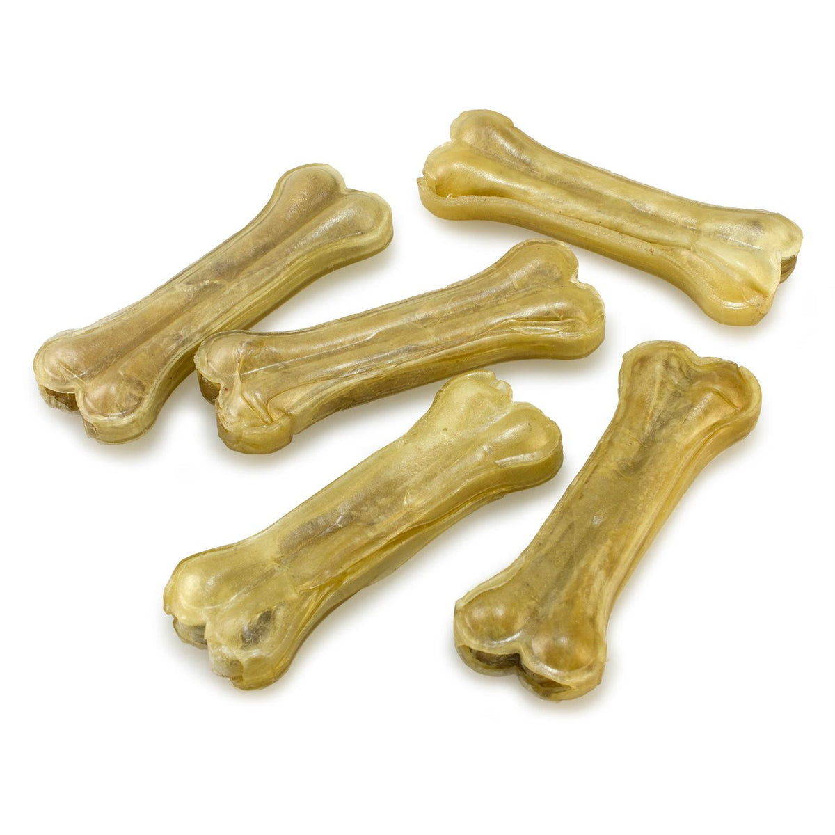 Snack natural para perros Hueso prensado piel Arquivet 11 cm 25 uds