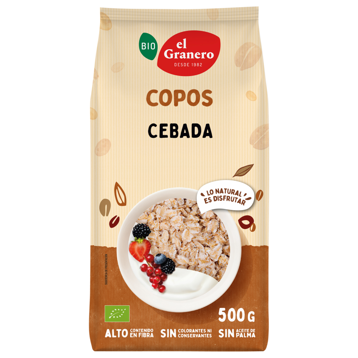 Copos de Cebada Bio El Granero 500 gr