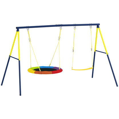 Columpio Para Bebés Aiyaplay Acero, Tela Oxford Multicolor 265x160x178 Cm_0