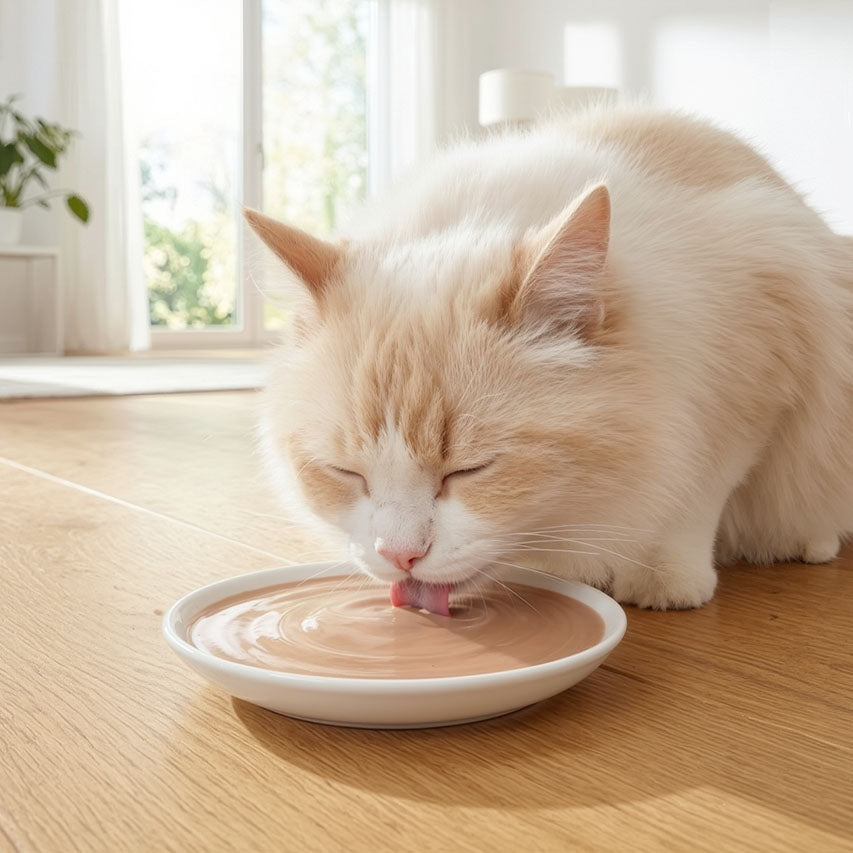 Sopa Cremosa para Gatos Creamy Bisque Atún y Salmón Catit 4 x 40 g