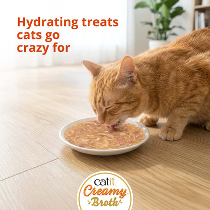 Caldo Cremoso para Gatos Creamy Broth Pollo e Hígado Catit 4 x 40 g