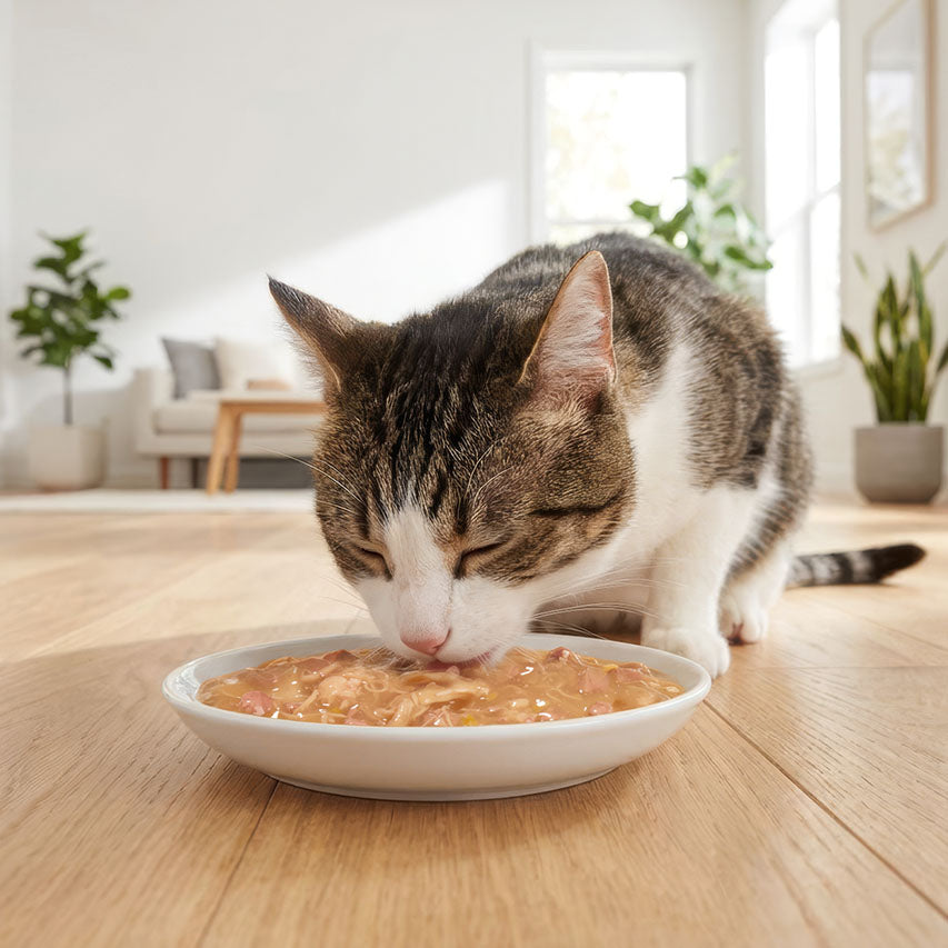 Caldo Cremoso para Gatos Creamy Broth Pollo e Hígado Catit 4 x 40 g
