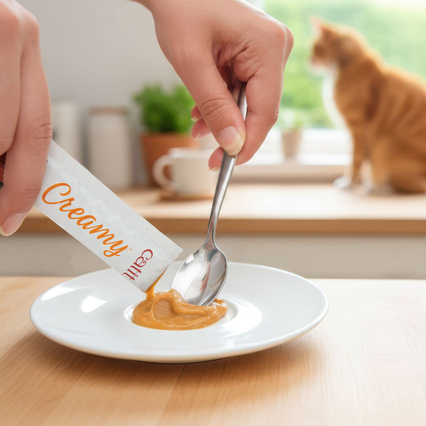 Snack Líquido para Gatitos Creamy Booster Pollo Catit 4 x 10 g