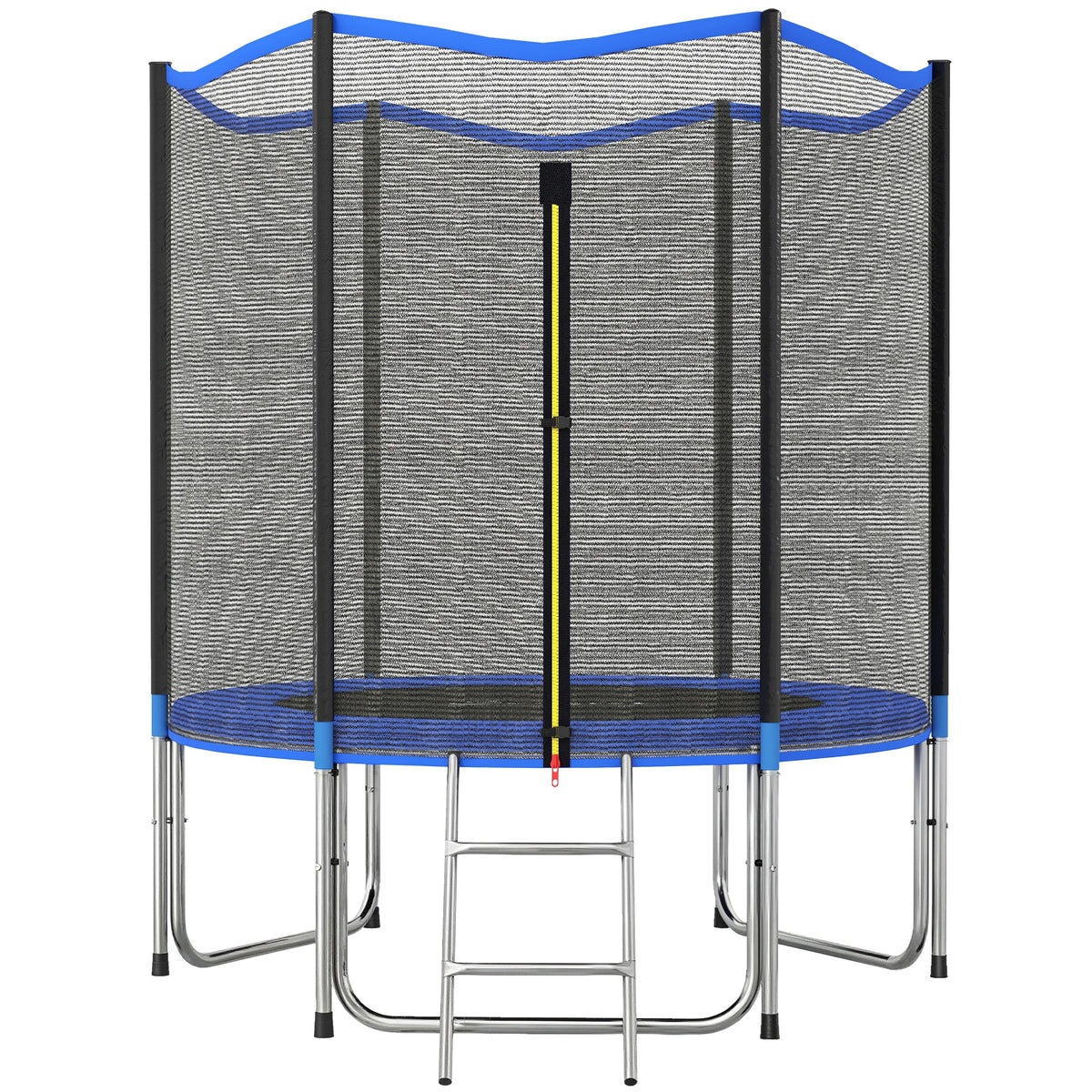 Cama Elástica Exterior Sportnow Acero, Pp Azul 183x183x200 Cm_0
