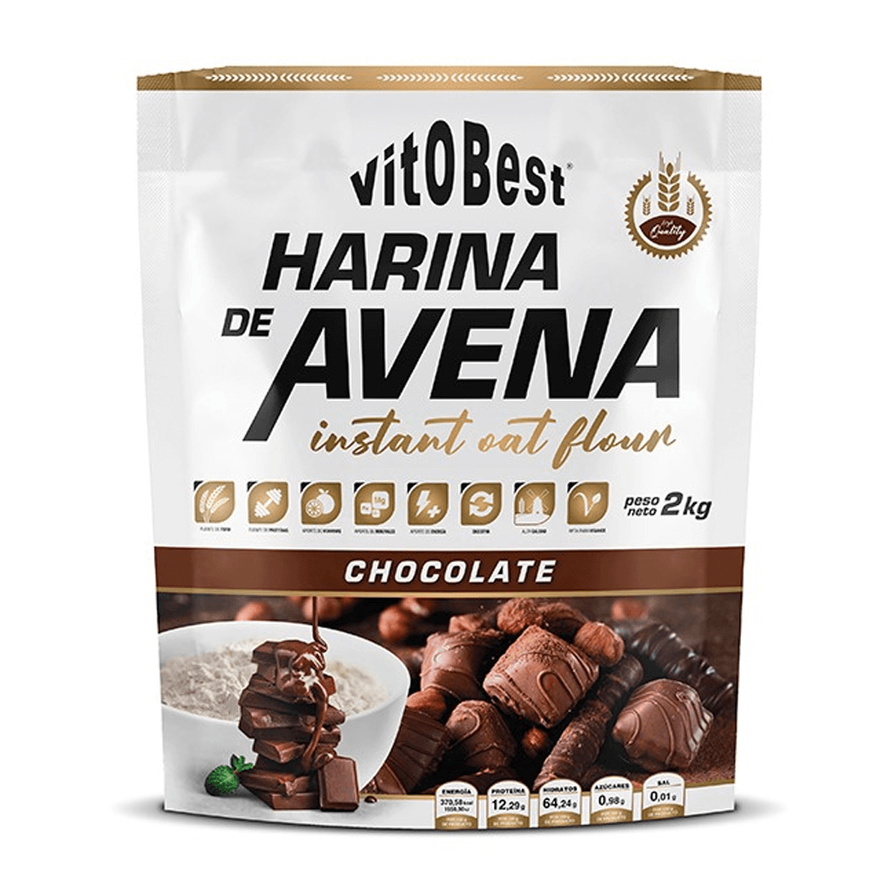 Harina De Avena - 2kg - Chocolate - Avena - Vitobest_0