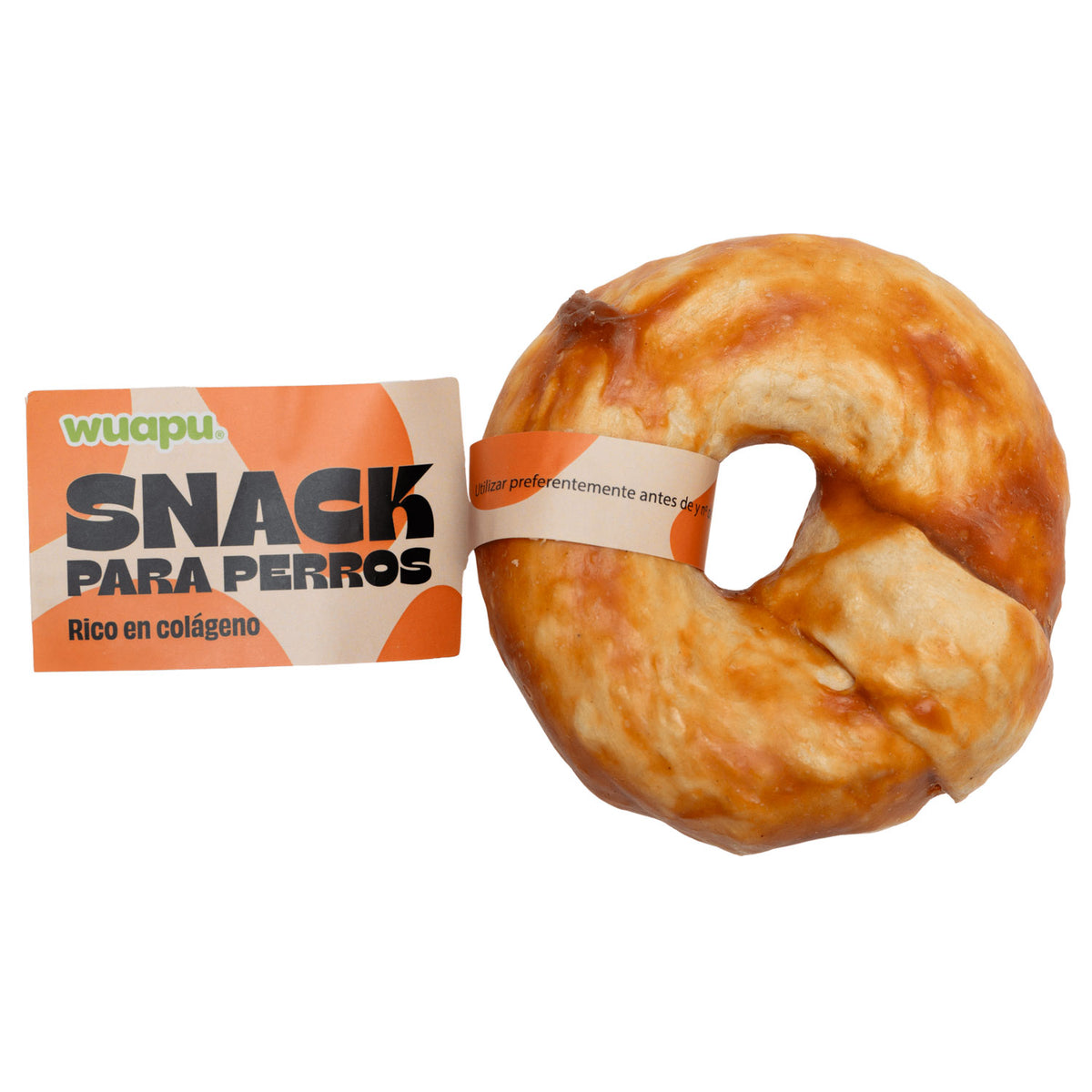 15u Snacks Colágeno Para Perro, De Gelatina De Buey Y Pollo, Bolsa De 15u Donuts (70gr/u Aprox)_1