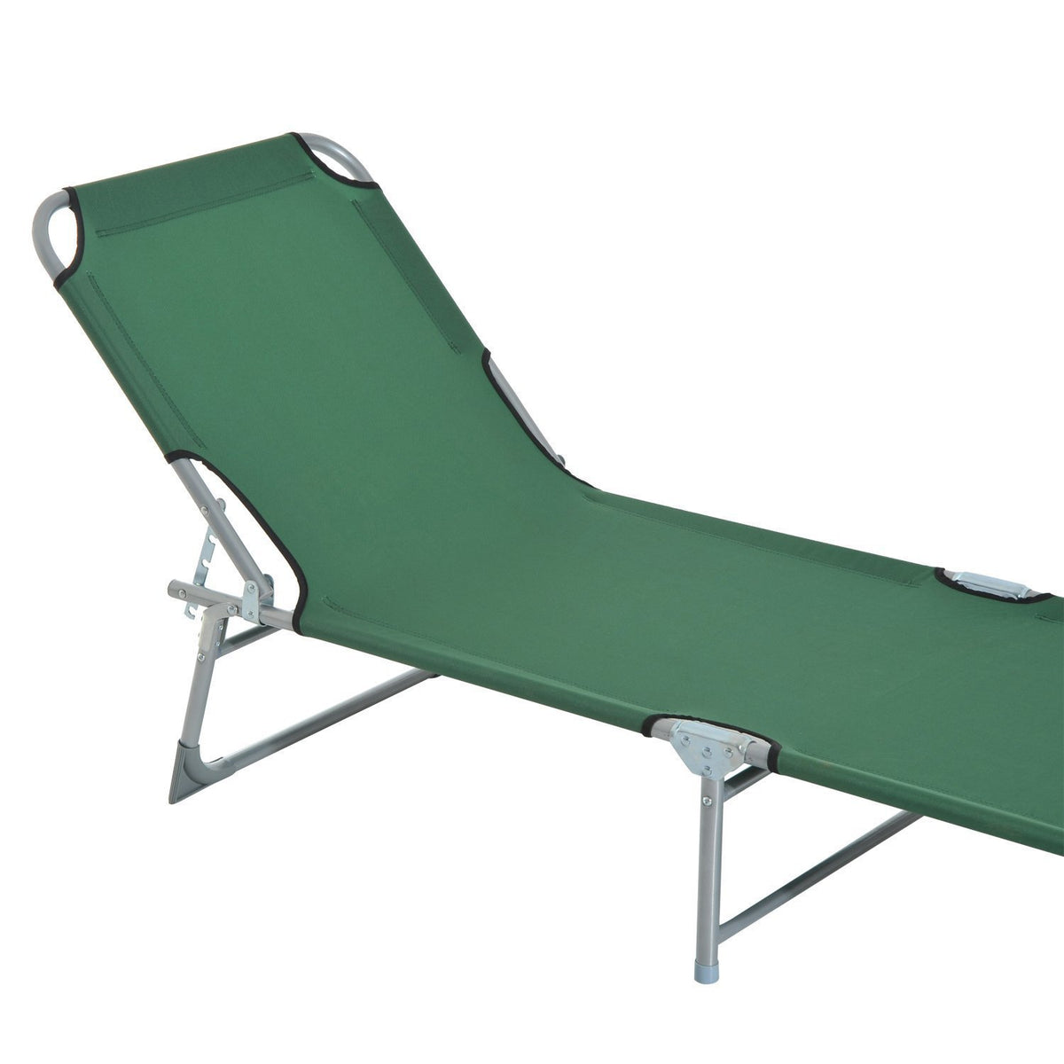 Cama De Camping Outsunny De Metal, Tela Oxford 187x58x28 Cm Verde_5