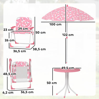 Conjunto Infantil Jardín Aiyaplay Acero, Plástico Rosa 49.5x49.5x50 Cm_2