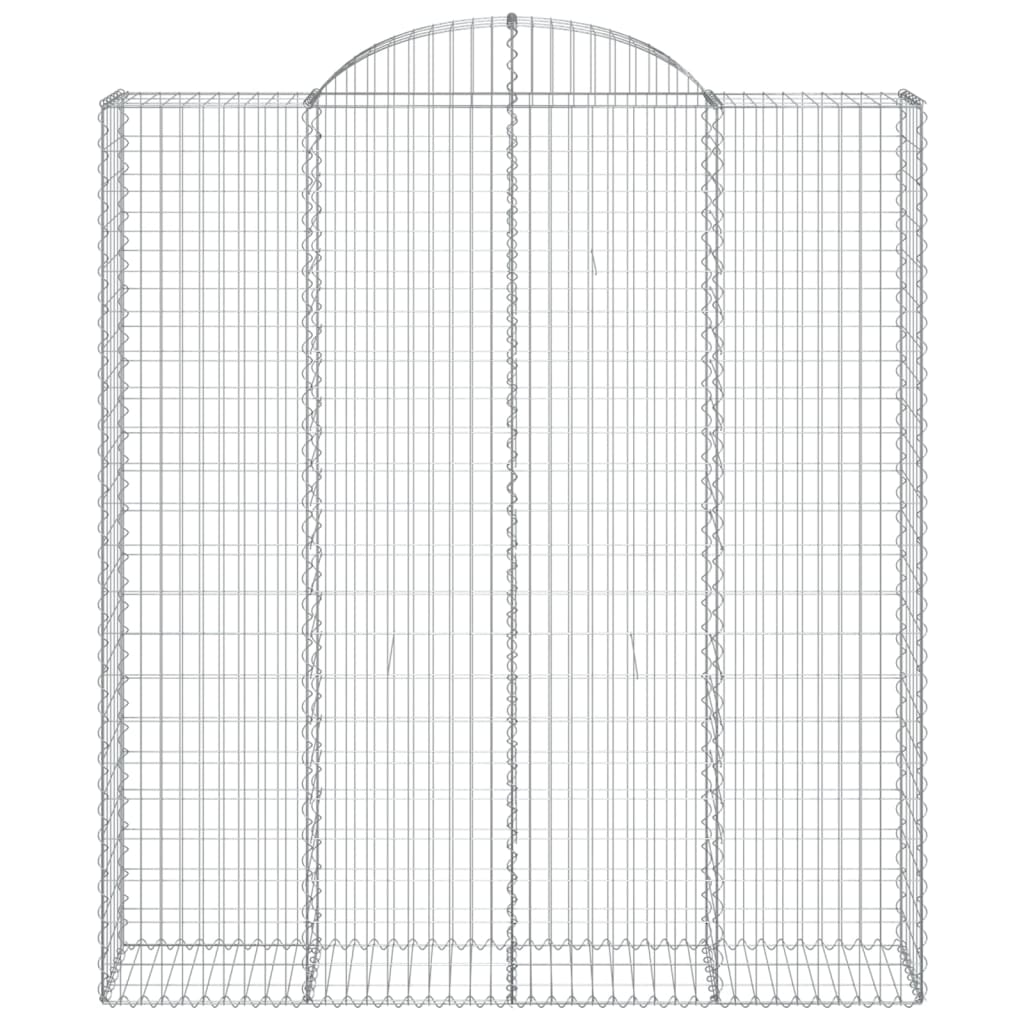 Cestas De Gaviones 2 Uds Forma De Arco Hierro 200x50x220/240 Cm_3