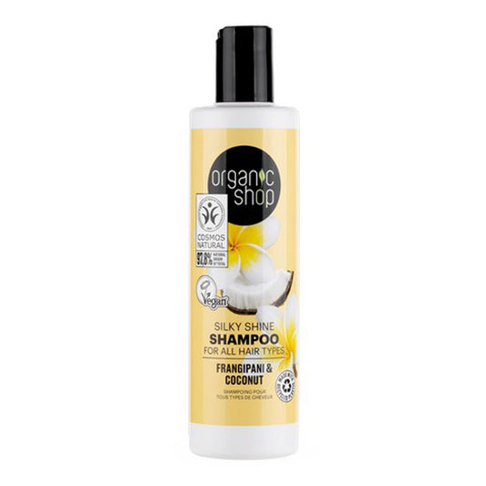 Champú franchipán y coco todo tipo de cabello, Organic Shop, 280 ml