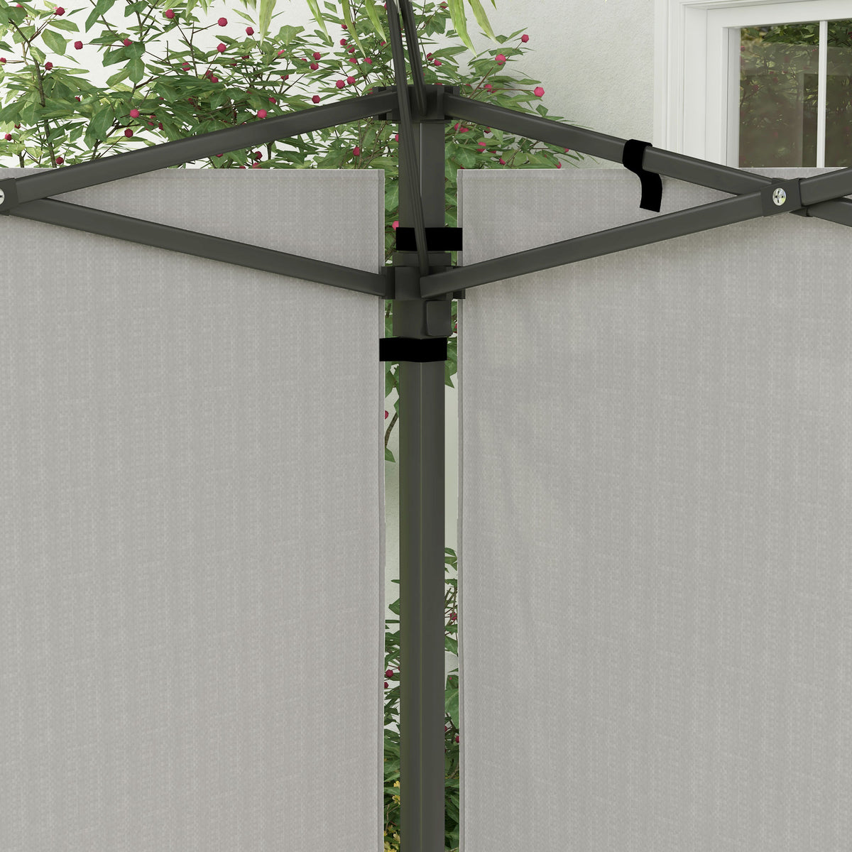 Paredes Laterales Outsunny Pe Blanco 293x193 Cm_3