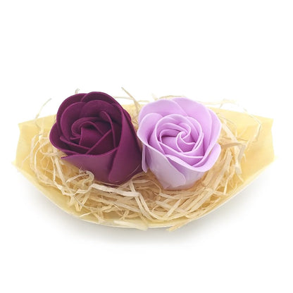 Barca Con Flores Para Regalo Invitados (lavanda) - Rosas De Jabón Para Baño Aromático. Detalle Original Para Eventos_1