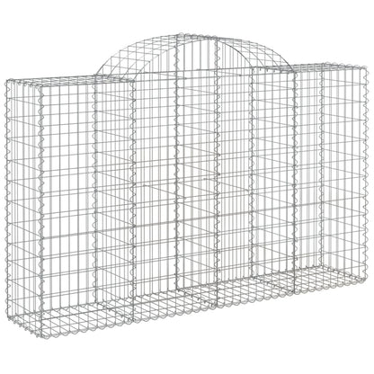 Cestas Gaviones 11 Uds Forma De Arco Hierro 200x50x120/140 Cm_2