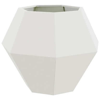 Jardinera 2 Uds. Blanco 75 X 75 X 60 Cm Acero_4
