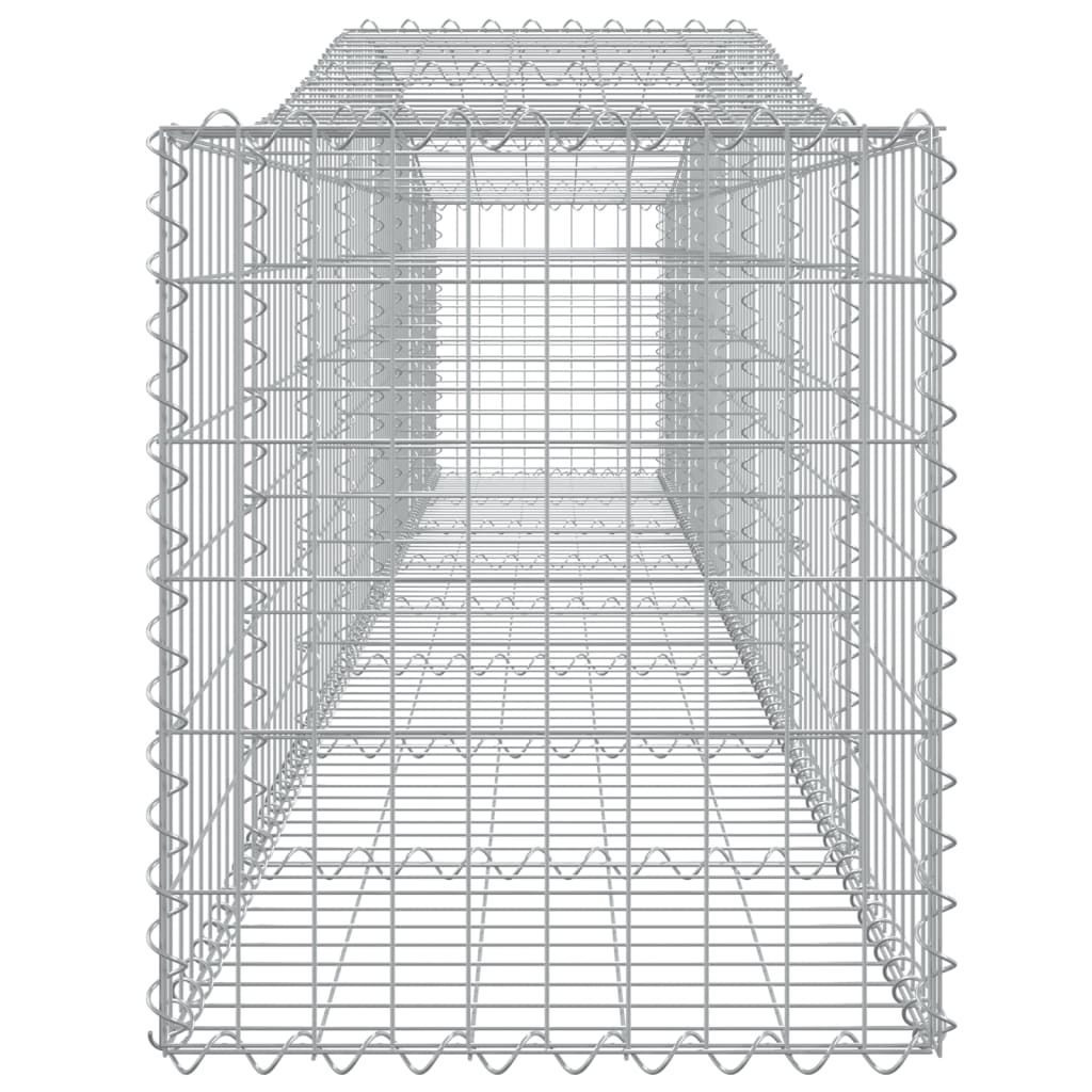 Cestas De Gaviones 6 Uds Forma De Arco Hierro 400x50x60/80 Cm_4