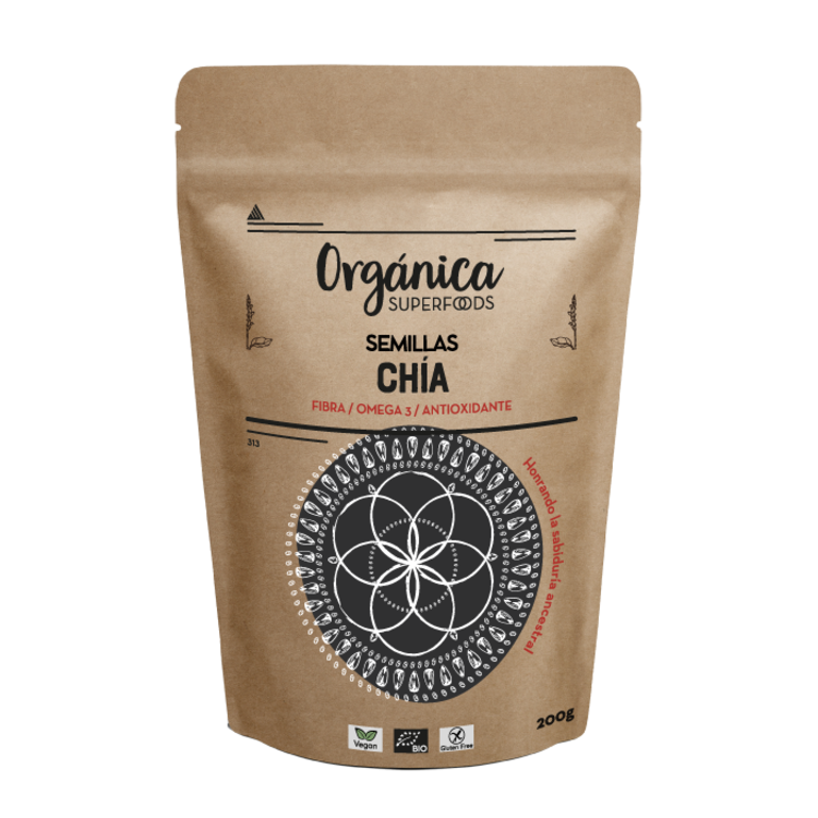 Semillas De Chía Bio 400g - Orgánica Superfoods_0