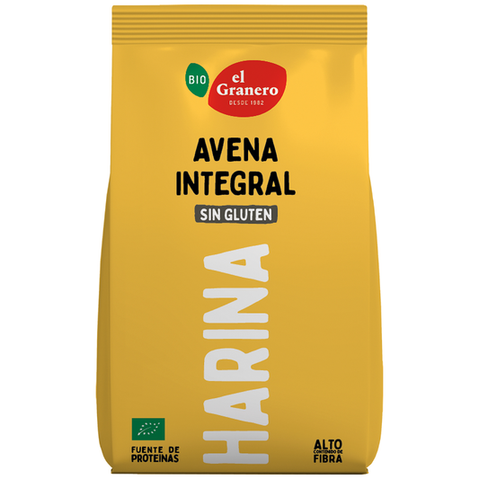 Harina de Avena Integral Sin gluten BIO El Granero 1 Kg