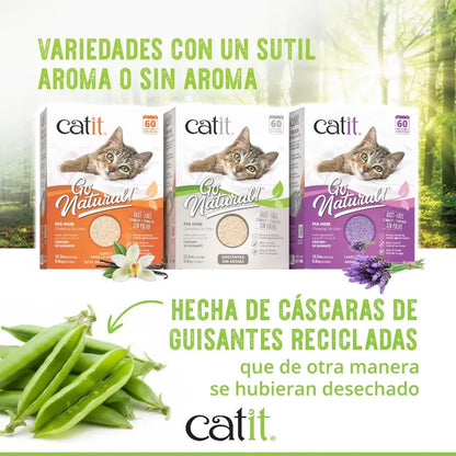 Arena Guisante aroma Lavanda Go Natural! 5,6 kg Catit