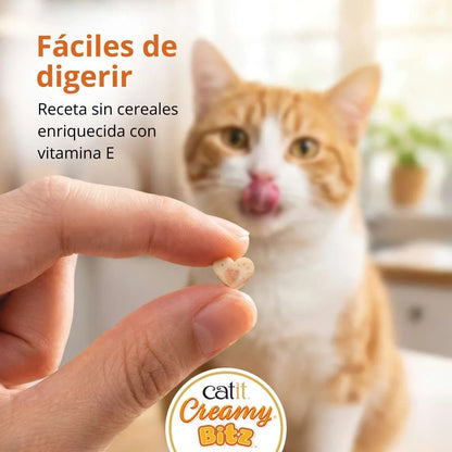 Snack cremoso para gatos Creamy Bitz atún con cangrejo 4 x 12 g Catit