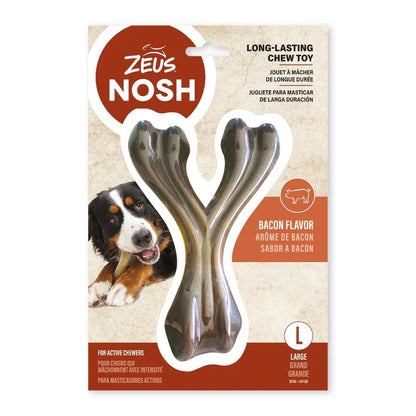 Nosh mordedor de Nylon Strong Hueso sabor Bacon  Zeus L 18cm